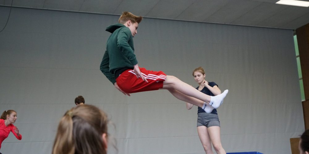 Trampolin am JBG